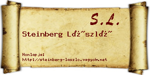Steinberg László névjegykártya